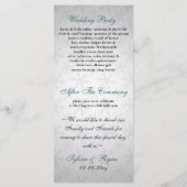 programme de mariage d'hiver des flocons bleus (Dos)