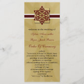 programme de mariage d'hiver des flocons de neige  (Devant)