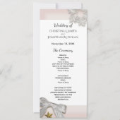 Programme de mariage d'hiver Flocons de neige élég (Devant)