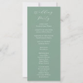 Programme de mariage Dove Classic Script Cérémonie (Dos)
