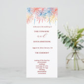 Programme de mariage du 4 juillet Feux d'artifice (Debout devant)
