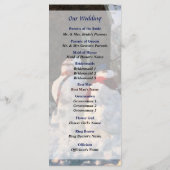 Programme de mariage du couple de neige (Dos)