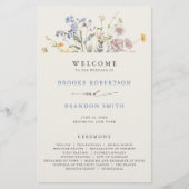 Programme de mariage du jardin du Fleur sauvage de (Devant)