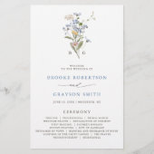 Programme de mariage du jardin du Fleur sauvage de (Devant)