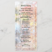 Programme de mariage du lac d'automne (Dos)