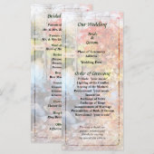 Programme de mariage du lac d'automne (Devant / Derrière)