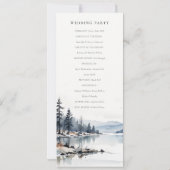 Programme de mariage du lac Snow Mountain Winter (Dos)