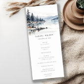 Programme de mariage du lac Snow Mountain Winter