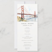Programme de mariage du pont Golden Gate de San Fr (Devant)