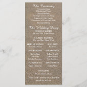 Programme de mariage du sable et de la mousse de m (Dos)