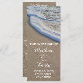 Programme de mariage du sable et de la mousse de m (Devant / Derrière)