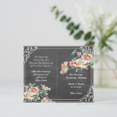 programme de mariage du tableau de bord floral (Debout devant)