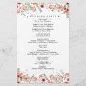 Programme de mariage écologique botanique (Dos)