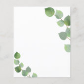 Programme de mariage écologique d'eucalyptus budge (Dos)