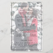 Programme de mariage élégant avec photo simple en  (Dos)