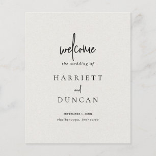 Programme de mariage élégant Beige neutre intempor