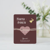 Programme de Mariage Élégant / Carte de Code Vesti (Debout devant)