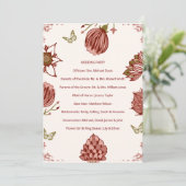 Programme de Mariage Élégant Carton de Fête Botani (Debout devant)