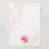 Programme de mariage élégant de jardin de fleurs s (Dos)