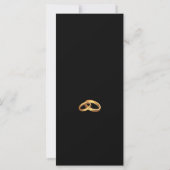 Programme de mariage élégant en or noir (Dos)