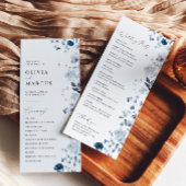 Programme de mariage élégant et bohème avec fleurs