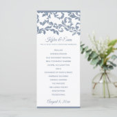 Programme de mariage élégant et haut Flourish | Bl (Debout devant)
