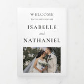 Programme de mariage élégant et mémorial | En souv (Page de couverture)