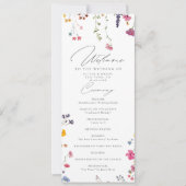 Programme de mariage élégant et moderne pour jardi (Devant)