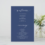 Programme de mariage élégant et naval budgétaire e (Debout devant)