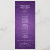 Programme de mariage élégant Feuille de musique vi (Dos)