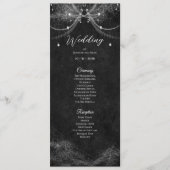 Programme de mariage élégant gothique (Devant)
