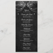 Programme de mariage élégant gothique (Dos)