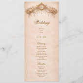 Programme de mariage élégant gothique Halloween en (Devant)