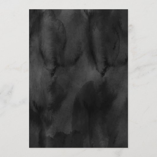 Programme de Mariage Élégant Moderne Noir (Dos)