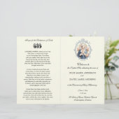 Programme de mariage élégant pour la messe latine (Debout devant)