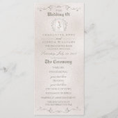 PROGRAMME DE MARIAGE | Élégant Rose de beauté (Devant)