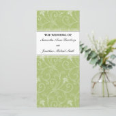 Programme de mariage - Élégant Sage Green Victoria (Debout devant)