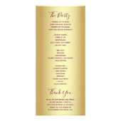 Programme de mariage élégant violet (Dos)