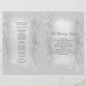 Programme de mariage Elégante Parties scintillant  (Dos)