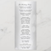 Programme de mariage Elégante Parties scintillant  (Dos)