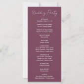 Programme de mariage en bocal mason Country Lace B (Dos)