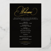 Programme de mariage en calligraphie de cérémonie  (Recto)
