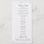 Programme de mariage en or perlé classique moderne (Dos)