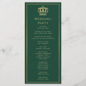 Programme de mariage épée médiévale Lion Royal Ver (Dos)