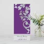 Programme de mariage - Épersion d'argent violet (Debout devant)