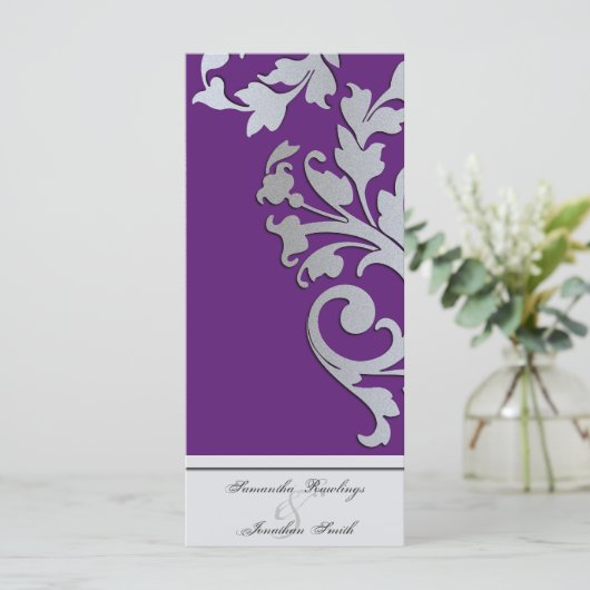 Programme de mariage - Épersion d'argent violet (Debout devant)