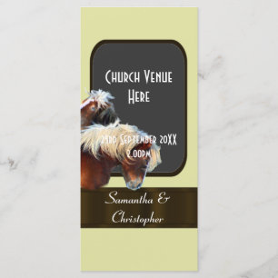 Programme de mariage équestre pour chevaux et pone