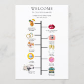 Programme de mariage et menu de mariage (Dos)