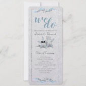 Programme de mariage étoile de mer (Devant)