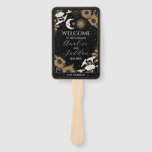 Programme de mariage Éventail à main Tarot Soleil (Devant)